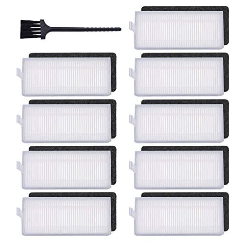 Neutop Replacement Filters Compatible with Ecovacs Deebot N79S N79 DN622 DN622.11 DN622.31 N79W N79se and Deebot 500 DC3G Robot Vacuums, 9-Pack.