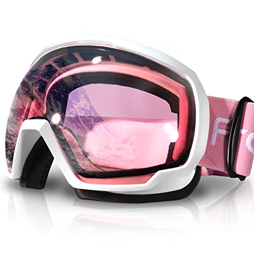 Freela Ski Goggles Adult Snowboarding Goggles for Men Women Youth Snowboard Goggles Clear Anti Fog UV Protection OTG Snow Sports Skiing Snowmobile Winter Goggles Over Glasses Helmet Compatible Accessories