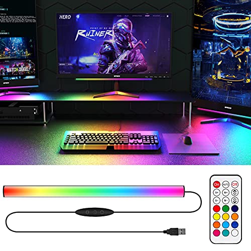 WILLED Under Monitor Light Bar, RGB Gaming Lights for Gaming Setup, Monitor Backlight, Keyboard Lights with Remote Control, 5V USB Powered Led Desk Lights, for Gaming, Computer, PC, Room Decoration | The Storepaperoomates Retail Market - Fast Affordable Shopping