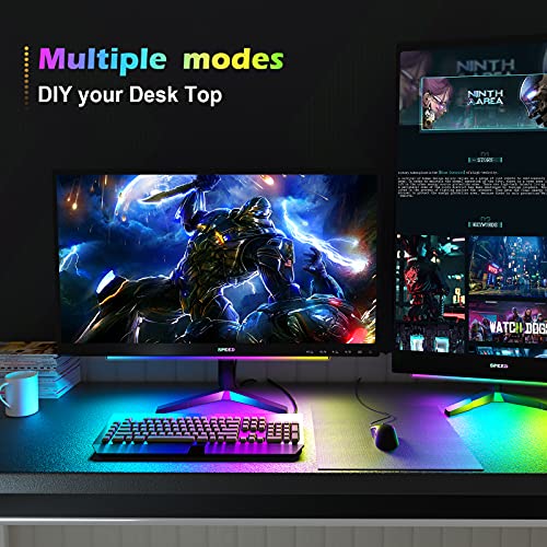 WILLED Under Monitor Light Bar, RGB Gaming Lights for Gaming Setup, Monitor Backlight, Keyboard Lights with Remote Control, 5V USB Powered Led Desk Lights, for Gaming, Computer, PC, Room Decoration | The Storepaperoomates Retail Market - Fast Affordable Shopping