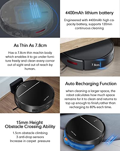 Liectroux M7S Pro Hybrid Robot Vacuum Cleaner, Smart Dynamic Navigation, Super Suction 4000Pa, Great for Cleaning Your Dog or Cat’s Fur. Sweep and mop, WiFi,, Quiet, Auto-Recharge | The Storepaperoomates Retail Market - Fast Affordable Shopping