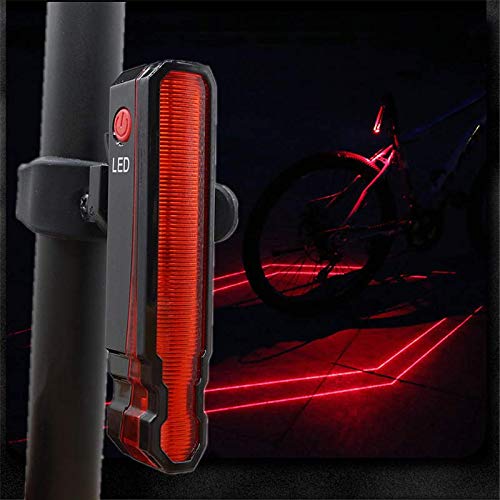 Bike Tail Lights USB Rechargeable, Super Bright Bicycle Rear Light 5 LED 2 Light 6 Modes, Red High Intensity Led Accessories Fits On Any Bike. Easy to Install for High Performance Cycling Safety | The Storepaperoomates Retail Market - Fast Affordable Shopping