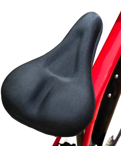 UpNord Bike Seat Cushion Fits Peloton – Comfort Padded Bike Memory Foam Saddle Gel Cover – for Women and Men – for Soft Exercise on Stationary, Mountain and Other Bicycle Spin. Size: Normal (11×7)