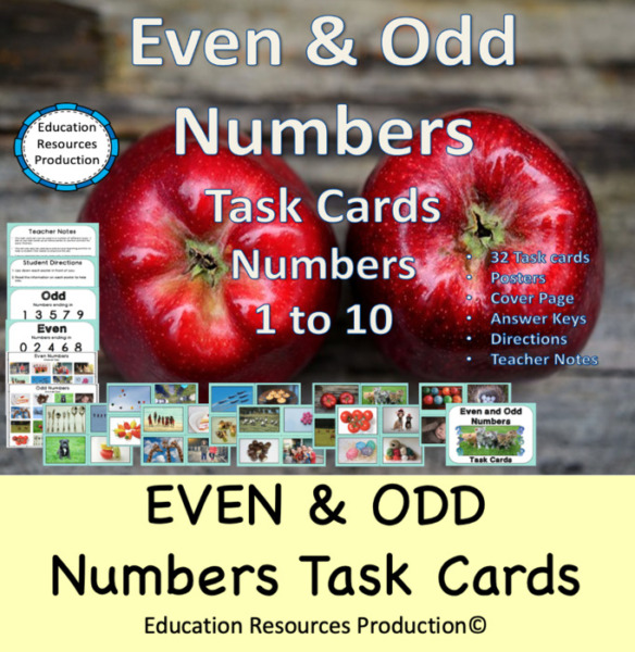 Odd Even Task Cards Activity