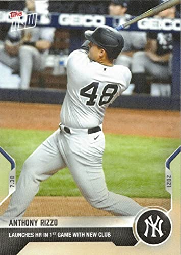 2021 Topps Now #584 Anthony Rizzo Baseball Card – 1st New York Yankees Card