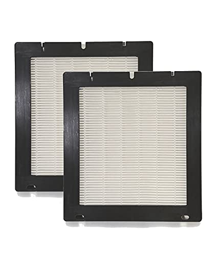 Nispira True HEPA Replacement Filter Compatible with Ivation 5-in-1 Air Purifier Ozone Generator IVAOZAP04, 2 Pack