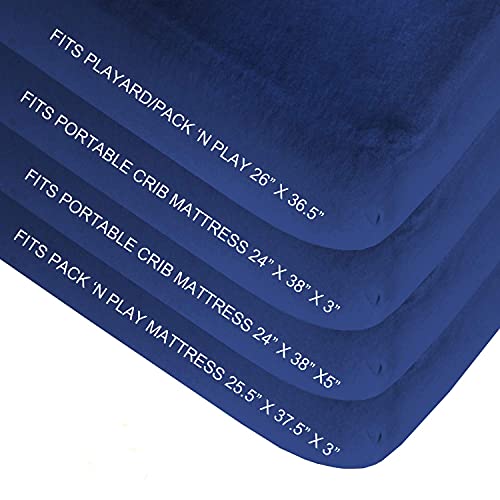 Pack and Play Sheets 2 Pack with Trifold Pack n Play Mattress Topper 38″x26“ | The Storepaperoomates Retail Market - Fast Affordable Shopping