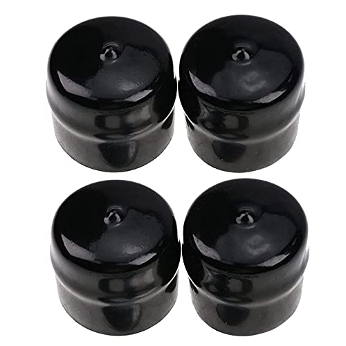 DVPARTS 4PCS 532104757 Rubber Wheel Axle Hub Caps for Husqvarna, Weed Eater, Poulan, Sears, Crafstman, Ryobi and Roper Lawn Mower, Lawn Tractor and Snow Blower 532175039, 104757X, 104757X428