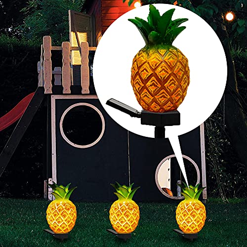 Yuhoo Solar Garden Stakes Lights, Outdoor Waterproof Pineapple Decorative Solar Landscape Stake Night Lights for Pathway Lawn Patio Yard Home Ornament(Yellow), free size | The Storepaperoomates Retail Market - Fast Affordable Shopping