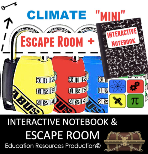 Climate Interactive Notebook & Escape Room