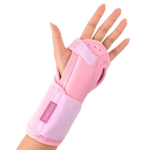 Night Sleep Wrist Support Brace – Adjustable Wrist Splint – Carpal Tunnel Relief, Wrist Pain, Sprain, Sports Injuries, Joint Instability – Fits Both Hands (Pink)