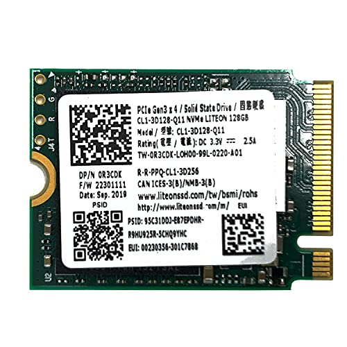 SSSTC (Lite-on 128GB M.2 2230 PCIe NVMe CL1-3D128-Q11, OEM Package
