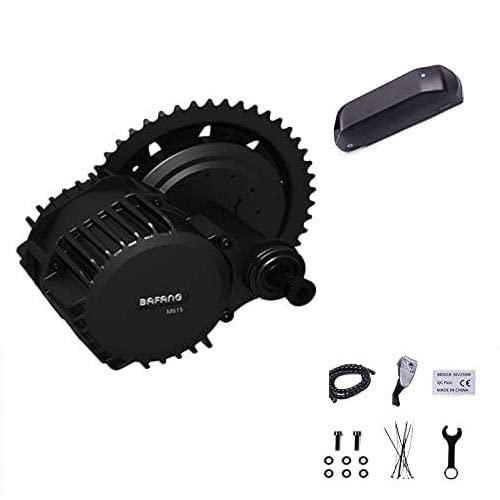 BAFANG BBSHD BBS03 48V 1000w Mid Drive Kit with Large Capacity Lithium Battery(Optional) 8fun Electric Bike 52V Central Mounted Motor Conversion Kits with LCD Display for Adult Bicycle MTB City Bike