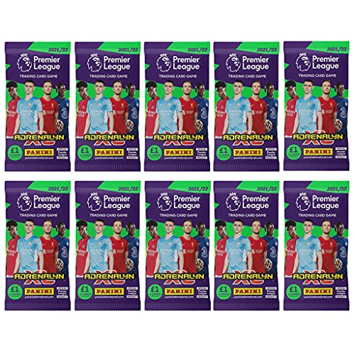 PANINI ADRENALYN 2021-22 Panini Adrenalyn Premier League Cards – 10-Pack Set (6 Cards per Pack) (Total of 60 Cards)