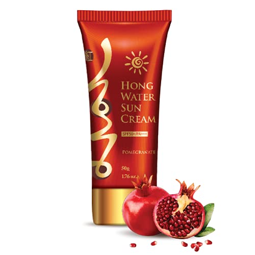 [Hong Cosmetic] Korean Red Ginseng Sunscreen SPF50+ PA++++ Natural Tone-up Moisturizing Low Oiliness Contains Centella asiatica extract, pomegranate extract Nourishing Your Skin