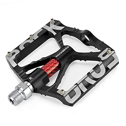 ROCKBROS Mountain Bike Pedals MTB Pedals Non-Slip Lightweight Aluminum Alloy Bicycle Pedals Sealed Bearings Bicycle Platform Pedals 9/16″ BMX Road Bike Pedal