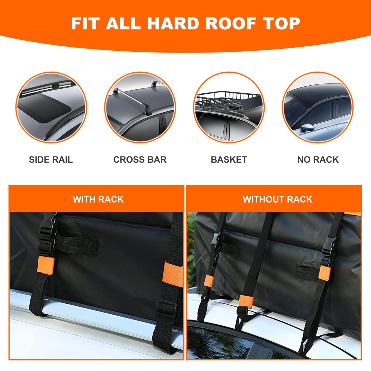 MeeFar Rooftop Cargo Carrier Car Roof Bag 20 Cubic Feet 100% Waterproof Car Top Carrier, Fits All Vehicle with / Without Rack,Include Anti-Slip Mat ,10 Reinforced Straps,6 Door Hooks,Luggage Lock | The Storepaperoomates Retail Market - Fast Affordable Shopping