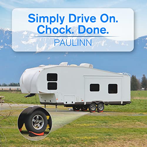 PAULINN 2 Packs Camper Levelers, RV Leveling Blocks Ramp Chock Kit, Curved Leveling Accessories with Anti-Slip Mats, Up to 35,000 lbs, Faster and Easier to Level Your Camper Travel Trailer Motorhome | The Storepaperoomates Retail Market - Fast Affordable Shopping