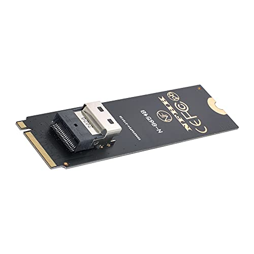 NFHK NGFF M-Key NVME to U.2 U2 Kit SFF-8639 to SFF-8654 Slimline SAS PCIe SSD Adapter for Mainboard