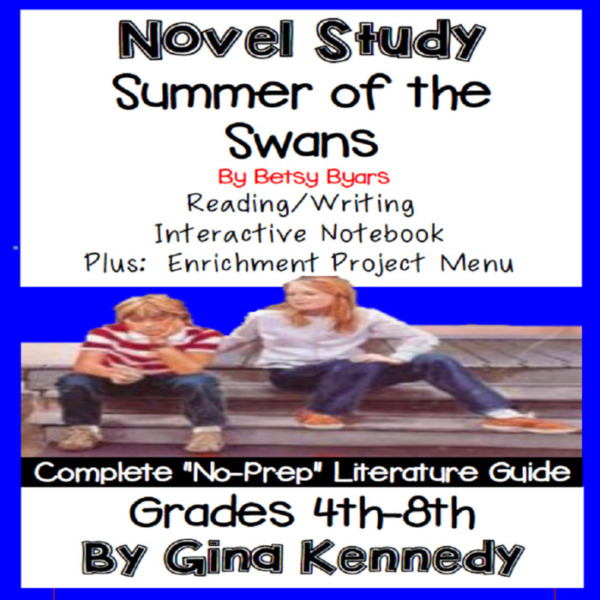 Novel Study- Summer of the Swans By Betsy Byars and Project Menu