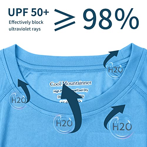 Mens Tee Shirts Quick Dry UPF 50+ Sun Protection Long Sleeve Sports T Shirts Lightweight SPF Hiking Shirts Workout Fishing Swim T-Shirts Blue-XL | The Storepaperoomates Retail Market - Fast Affordable Shopping