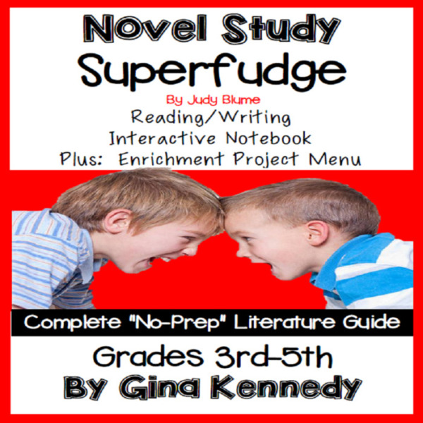 Novel Study- Superfudge By Judy Blume and Project Menu