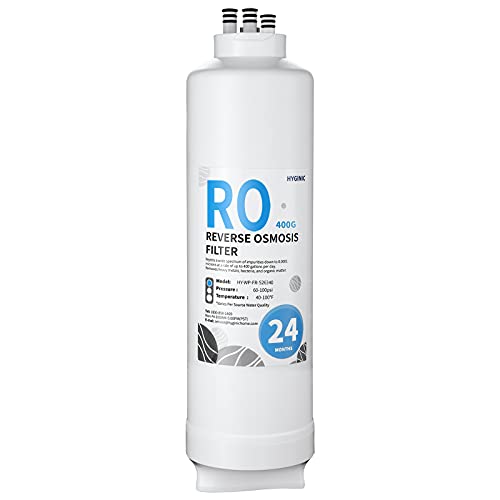 HYGINIC WP-RO-526340 RO Replacement Cartridges, 2-year Lifetime for RO 400G Water Filter Replacement Cartridge Single Unit,Fast Flow Reverse Osmosis Filter Replacement