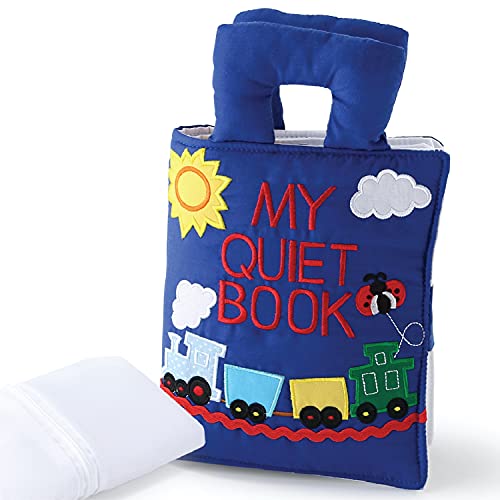 The Peanutshell Quiet Book for Toddlers | Travel Toy & Educational Busy Book | Wash Bag Included