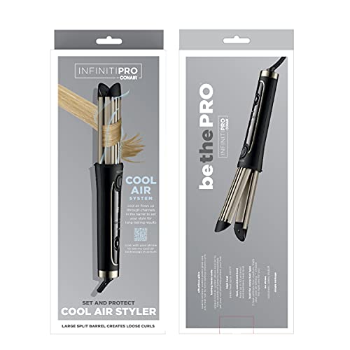 INFINITIPRO BY CONAIR Cool Air Curling Iron, Protects Against Damage and Locks in Style for Effortless Long Lasting Curls & Waves | The Storepaperoomates Retail Market - Fast Affordable Shopping