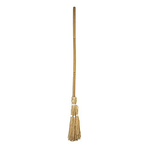 TG,LLC Treasure Gurus Yellow Witch Wizard Straw Broomstick Movie Stage Photo Prop Broom Stick Costume Accessory Halloween Decor, Brown | The Storepaperoomates Retail Market - Fast Affordable Shopping