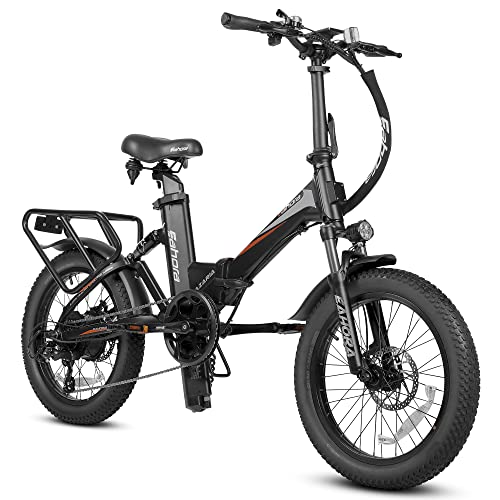 SAMEBIKE Electric Bike for Adults, 20″ Foldable Ebike 48V 750W Motor up to 30Mph, Foldable Electric Bike with 48V 18Ah Battery, Shimano 7-Speed, Dual Suspension, Ebike for Women and Men as Gift