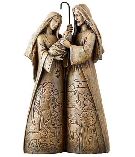 Holy Family of Bethlehem Christmas Statue, Religious Gifts Holiday Tabletop Collectible Decorations, Reason for The Season Home Decor, 12 Inches