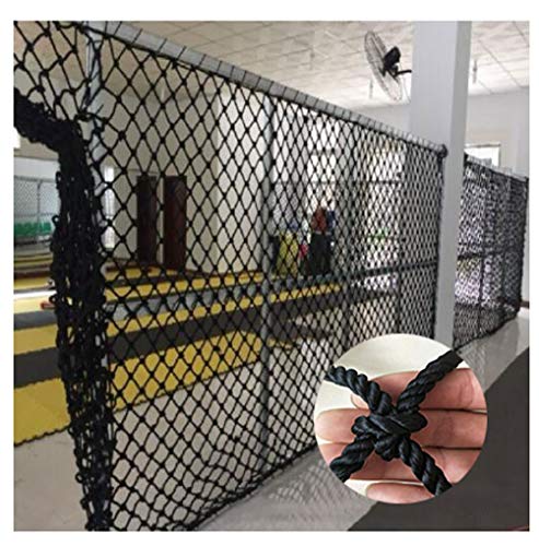 banister guard net Child Safety Net, Balcony Anti-fall Net Protection Rope Net Outdoor Nylon Decorative Pet Attic Staircase Protection DIY Swing Hammock Black 2x3m ( Color : Mesh 10cm , Size : 24m )