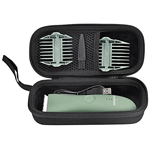 MEROM Hard Case Compatible with Meridian Shaver Electric Groin Body Trimmer, Case for Meridian Grooming, Hard Travel Storage Case for Meridian Trimmers and Accessories – Case Only