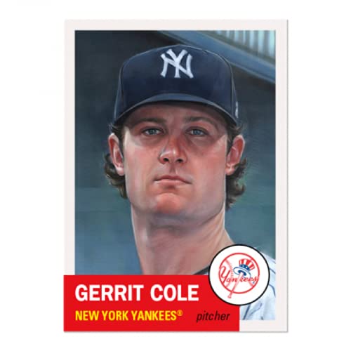 2021 Topps MLB The Living Set #377 Gerrit Cole New York Yankees Official Online Exclusive Baseball Card with LIMITED PRINT RUN and Red Facsimile Signature on Back (Stock Photo Used), Card is straight from Topps and in Near Mint to Mint Condition. Continua