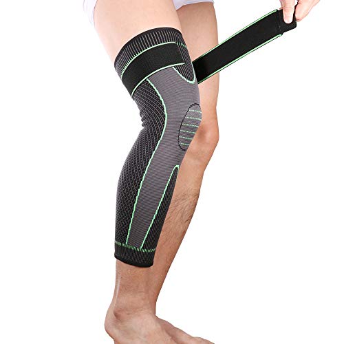 YCSM Long Knee Pads Warm Sports Knee Pads Sports Knee Pads Suitable for Meniscal Tear Arthritis to Relieve Joint Pain. (Color : Non-Slip Bandage, Size : L)
