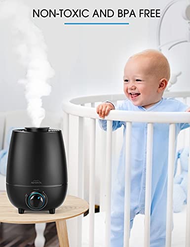 NEW Cool Mist Humidifiers for Bedroom Quiet, Top Fill Ultrasonic Humidifier, Filter Free Air Humidifier for Office, Plants, Nursery, Personal Nightstand Desk Small Room Humidifier(0.79Gal/3L) | The Storepaperoomates Retail Market - Fast Affordable Shopping