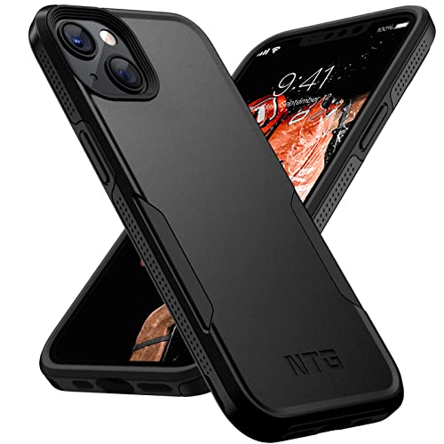 NTG Shockproof Designed for iPhone 13 Case [2 Layer Structure Protection] [Military Grade Anti-Drop] Lightweight Shockproof Protective Phone Case for iPhone 13 6.1 inch, Black