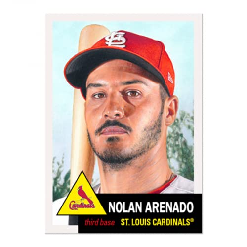 2021 Topps MLB The Living Set #403 Nolan Arenado St. Louis Cardinals Official Online Exclusive Baseball Card with LIMITED PRINT RUN and Red Facsimile Signature on Back (Stock Photo Used), Card is straight from Topps and in Near Mint to Mint Condition. Con