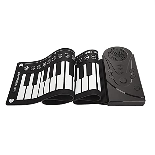 49 Keys Roll Up Piano Upgraded Portable Electronic Keyboard Hand Rolling Up Piano Plastic and Silicone Piano for Children Adult Flexible & Foldable