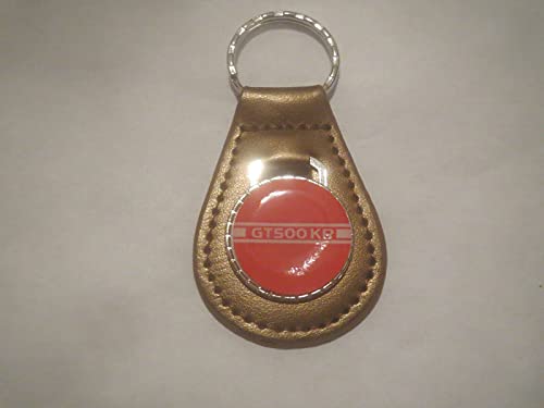 1968 2008 SHELBY GT500KR KING OF THE ROAD STRIPE LOGO LEATHER KEYCHAIN – COPPER