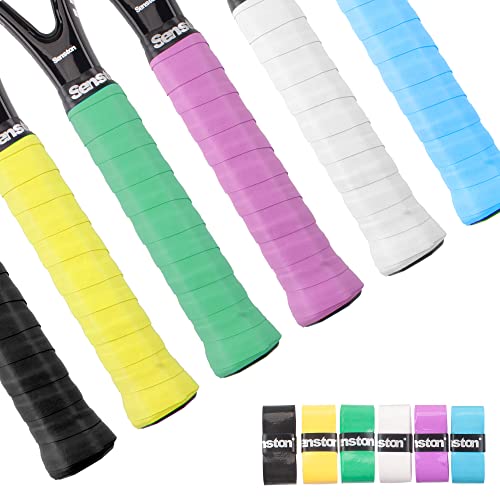 Senston Tennis Grips 6 Pack, Tennis Racquet Overgrip, Tennis Racket Grip Tape