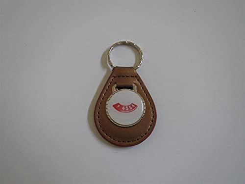 1960’s 1970’s GTO LEMANS 455 HIGH PERFORMANCE 455HP LOGO LEATHER KEYCHAIN – GOLD