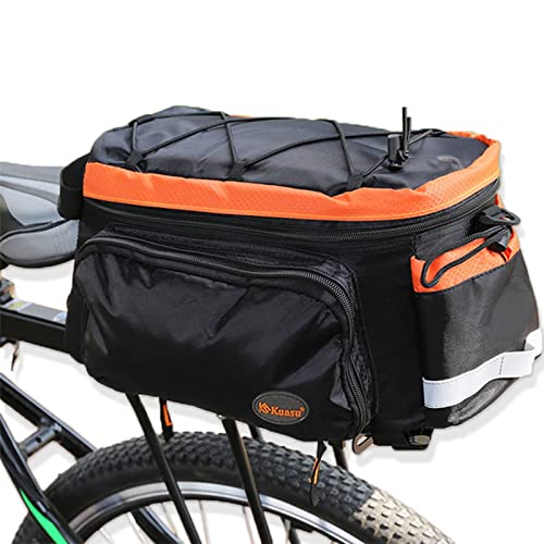 21Grams Bike Trunk Bag Pannier Bicycle Rear Rack Seat Cargo Bag Waterproof Nylon Large Capacity Bike Storage Bag Luggage