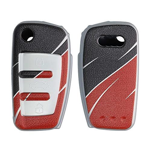 kwmobile Key Cover Compatible with Audi – Two Color Wave