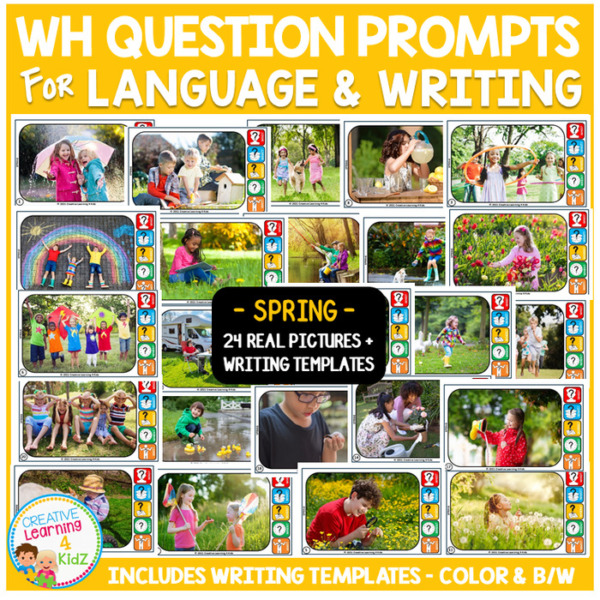 WH Question Prompts Language and Writing – SPRING – Special Education