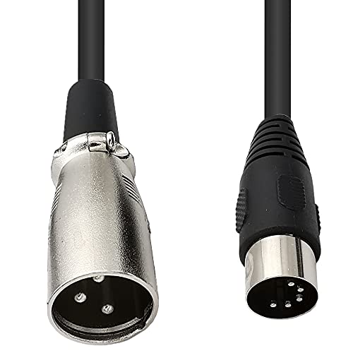 Seadream MIDI 5 Pin DIN Male to XLR 3 Pin Male Cable (5Ft)