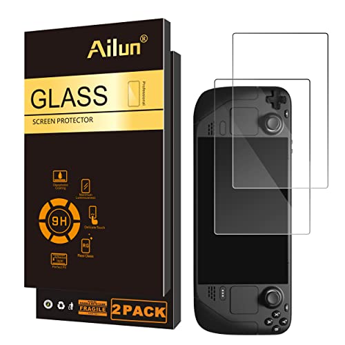 Ailun Screen Protector for Steam Deck [7 Inch] 2022 Tempered Glass Case Friendly [9H Hardness][2Pack]