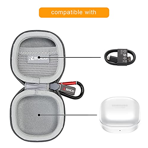 RLSOCO Carrying Case for Samsung Galaxy Buds 2 Pro/Galaxy Buds Pro/Galaxy Buds Live/Galaxy Buds 2 True Wireless Earbuds (Grey) | The Storepaperoomates Retail Market - Fast Affordable Shopping