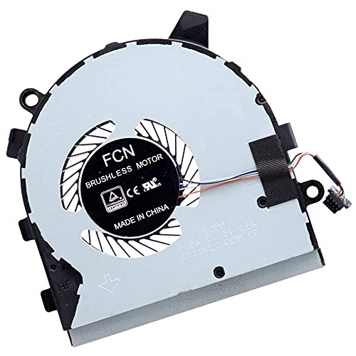 Deal4GO CPU Cooling Fan 1XVDH 01XVDH DFS5K12214161F FLBW Replacement for Dell Inspiron 13 7390 2-in-1 P113G, Black